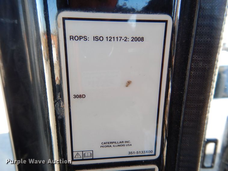 image for item DK5055 2010 Caterpillar 308D CR SB  mini excavator