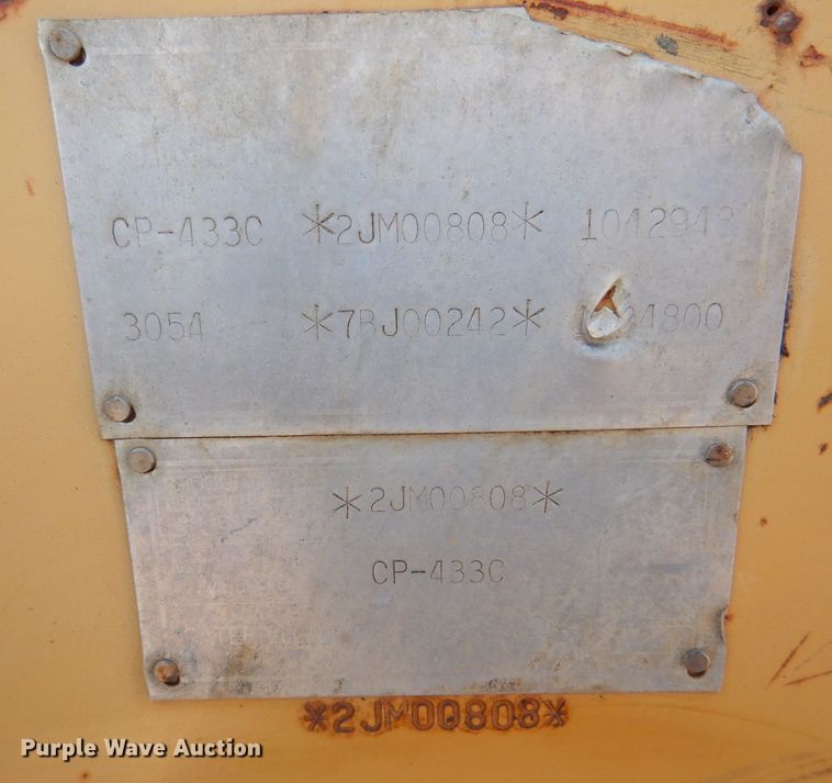 image for item DK5058 1999 Caterpillar CP433C  single drum vibratory roller