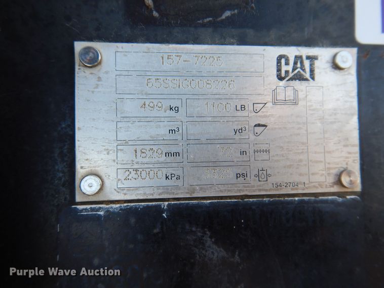 image for item DK5084 Caterpillar 157-7225 skid steer bucket