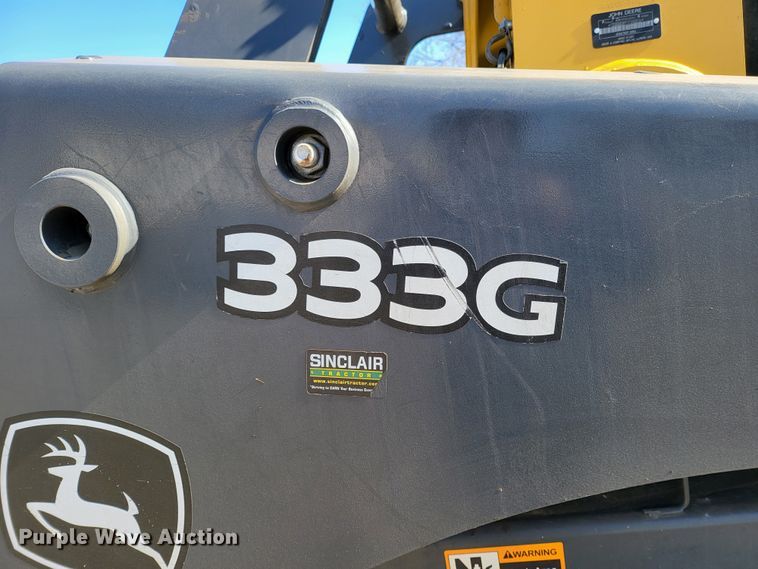 image for item DK5088 2019 John Deere 333G  tracked skid steer loader