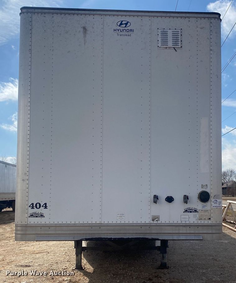 image for item DL6987 2016 Hyundai Translead  dry van trailer