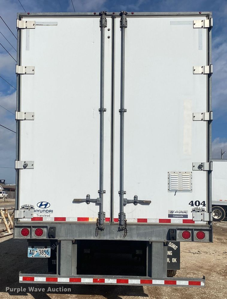 image for item DL6987 2016 Hyundai Translead  dry van trailer