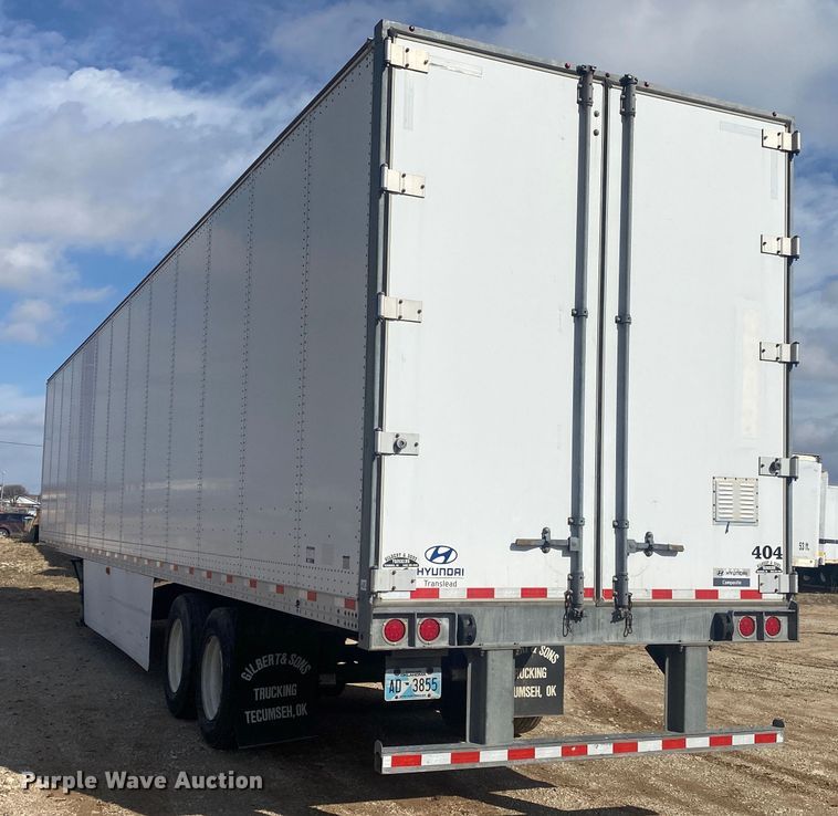 image for item DL6987 2016 Hyundai Translead  dry van trailer