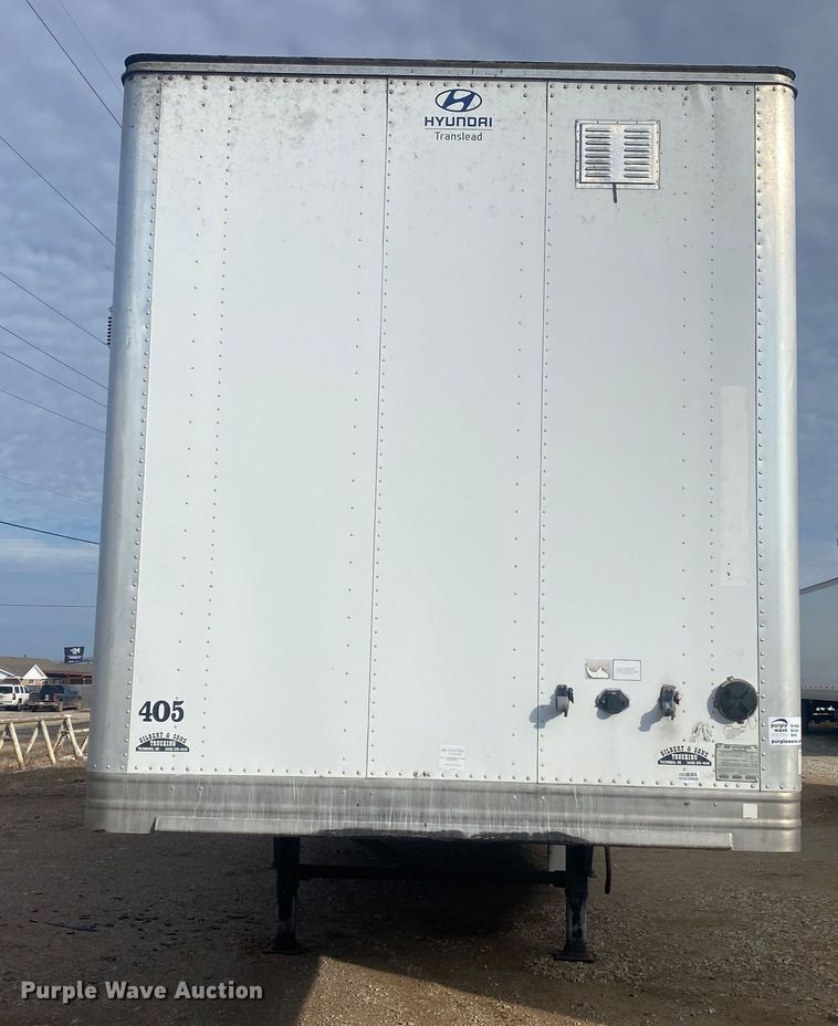 image for item DL6990 2016 Hyundai Translead  dry van trailer