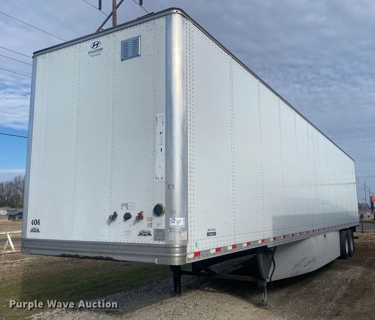 image for item DL6991 2016 Hyundai Translead  dry van trailer