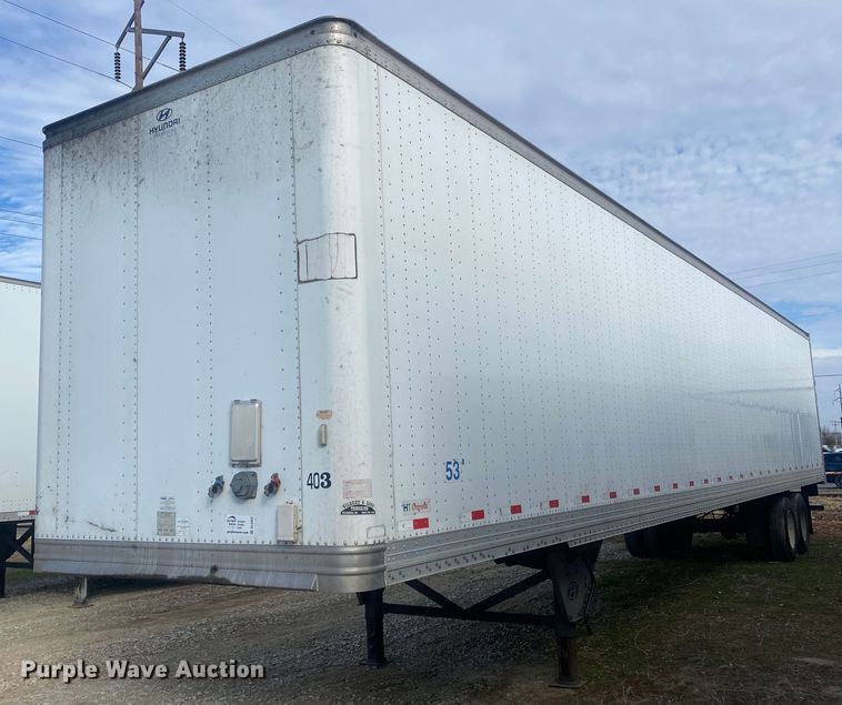 image for item DL6993 2012 Hyundai  dry van trailer