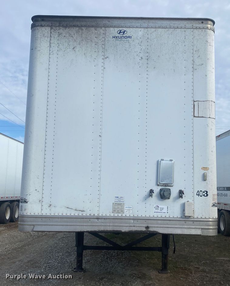 image for item DL6993 2012 Hyundai  dry van trailer