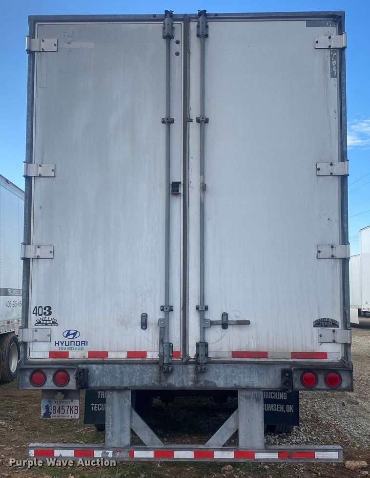 image for item DL6993 2012 Hyundai  dry van trailer