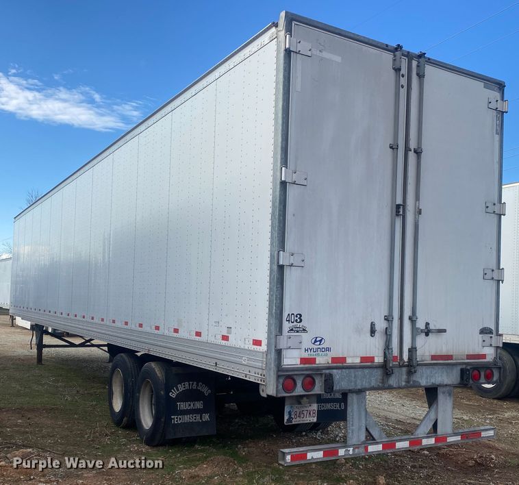 image for item DL6993 2012 Hyundai  dry van trailer