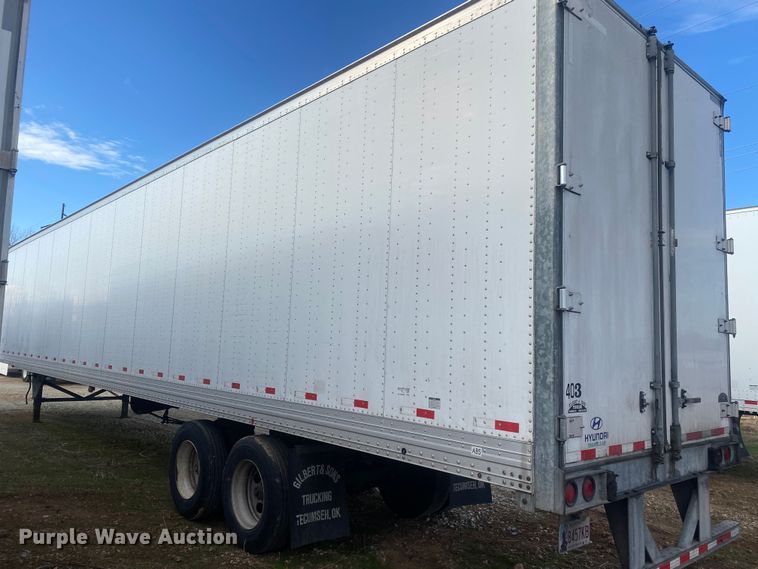 image for item DL6993 2012 Hyundai  dry van trailer