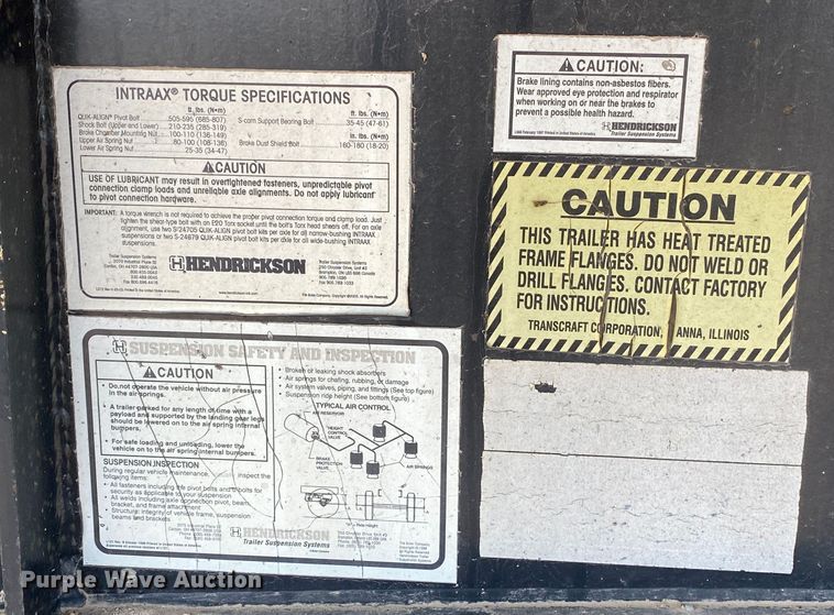 image for item DL7005 2006 Transcraft Eagle II  flatbed trailer