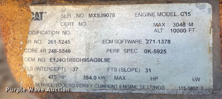 image for item DL7007 2009 Kenworth DS  semi truck