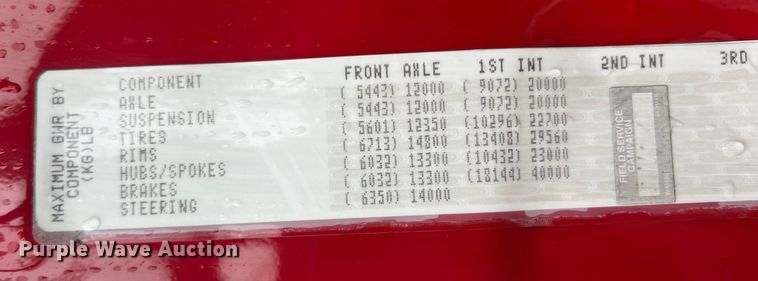 image for item DS2740 2012 Freightliner Cascadia  semi truck