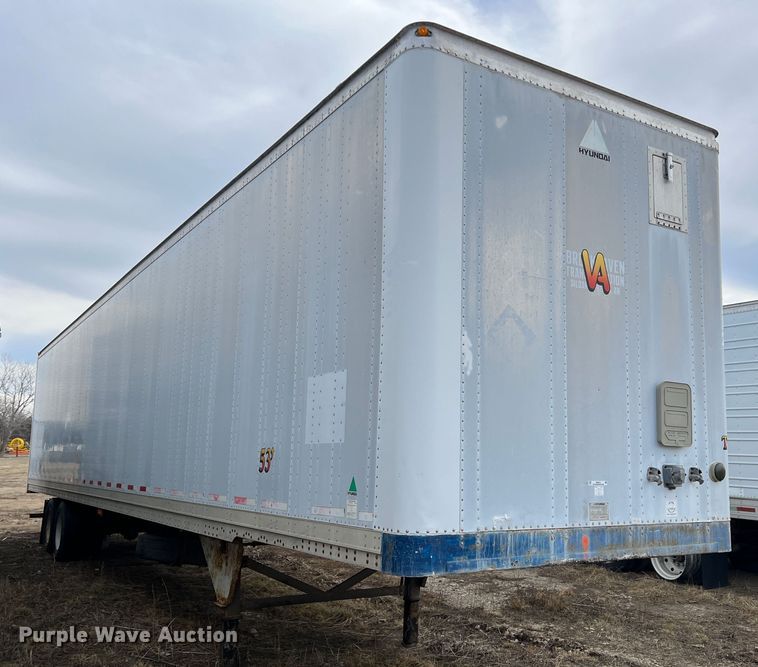 image for item ID9418 2000 Hyundai  dry van trailer