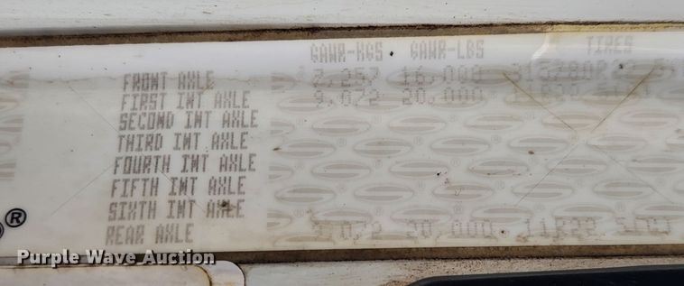 image for item KT9400 2007 Sterling L8500  crane truck