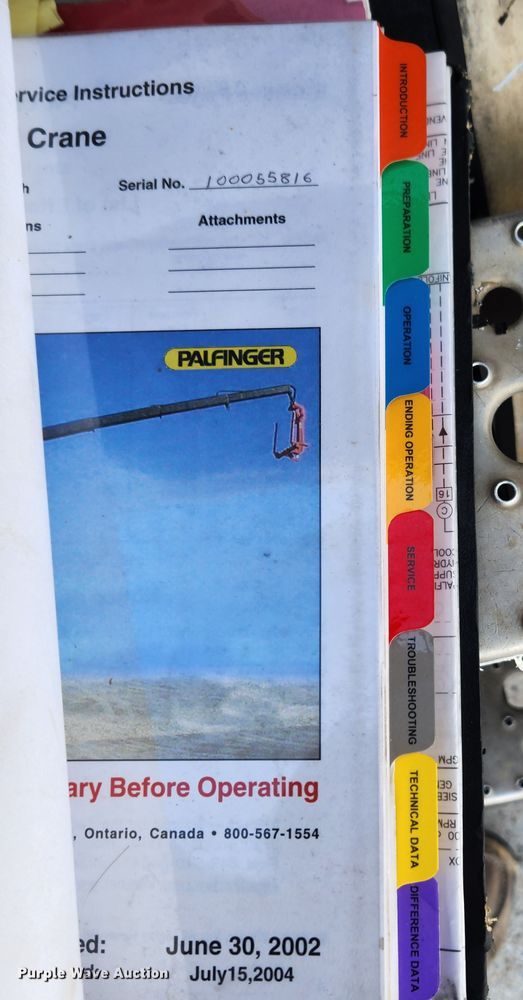 image for item KT9400 2007 Sterling L8500  crane truck