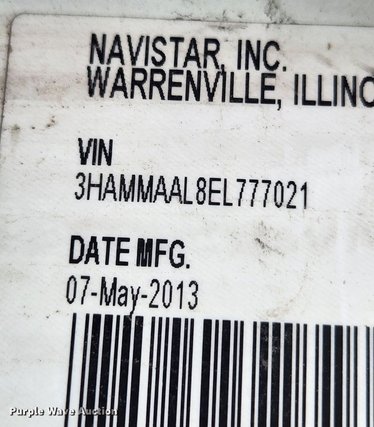 image for item KT9408 2014 International DuraStar 4300  box truck