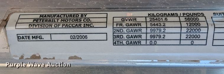 image for item LP9211 2007 Peterbilt 378  winch truck