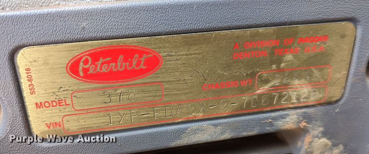 image for item LP9211 2007 Peterbilt 378  winch truck