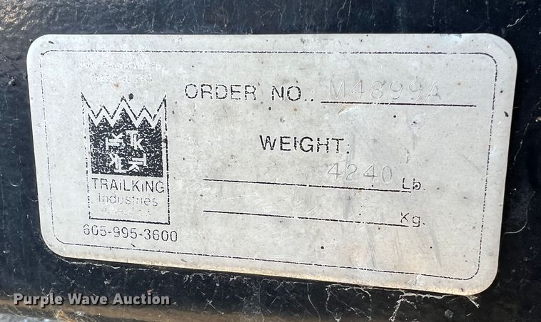 image for item MM9047 2014 Trail King TK60HG-53C  lowboy equipment trailer