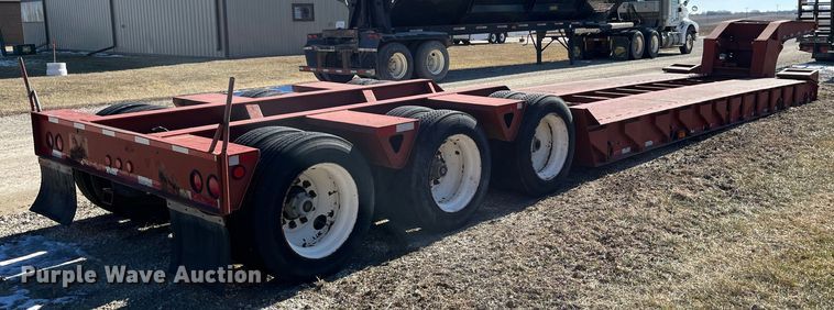 image for item MW9468 1993 Trail King TK100HDG-483  lowboy equipment trailer