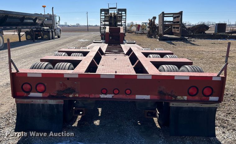 image for item MW9468 1993 Trail King TK100HDG-483  lowboy equipment trailer