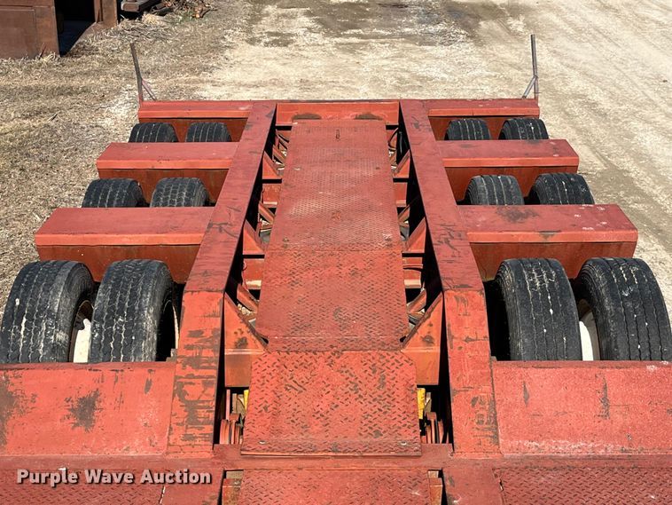 image for item MW9468 1993 Trail King TK100HDG-483  lowboy equipment trailer