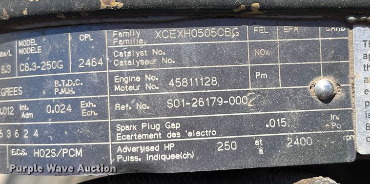 image for item MW9479 1999 Cummins C8.3-250G  engine