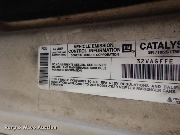 image for item DJ7636 2003 Cadillac CTS