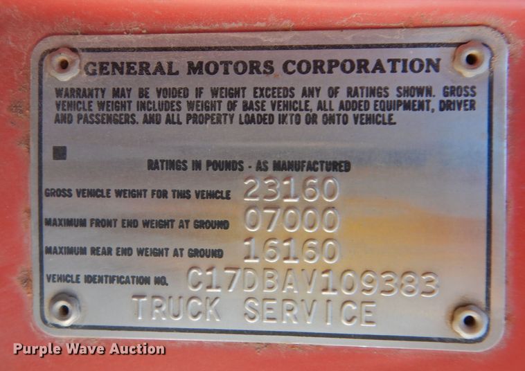 image for item DK7626 1980 Chevrolet C70  flatbed truck