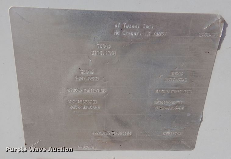 image for item DN6277 1999 Pace American CS816TA2  enclosed cargo trailer