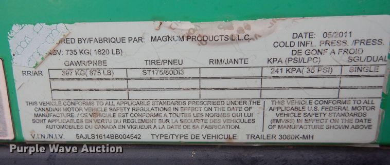 image for item DN6285 2011 Magnum MLT3060K  light plant