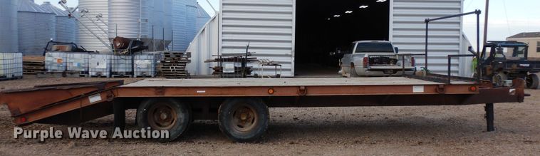 image for item DN6287 1993 Belshe  equipment trailer