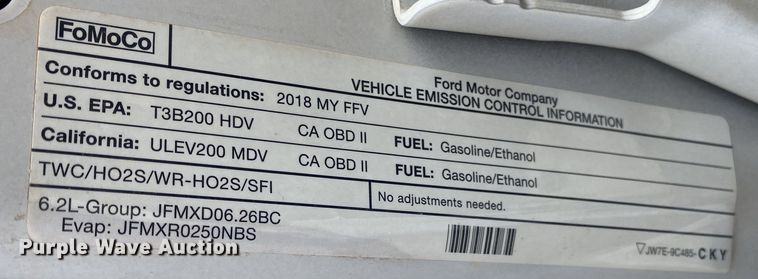 image for item DN8166 2018 Ford F250 Super Duty  SuperCab pickup truck