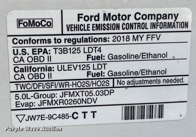 image for item DN8167 2018 Ford F150  SuperCrew pickup truck