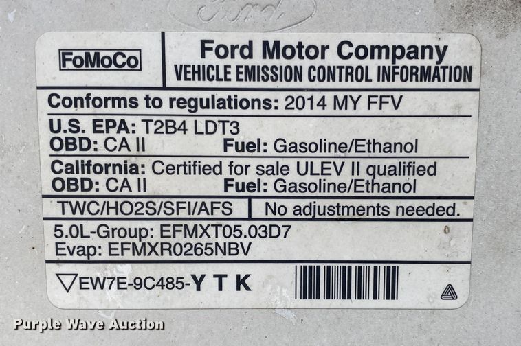 image for item DN8168 2014 Ford F150  pickup truck