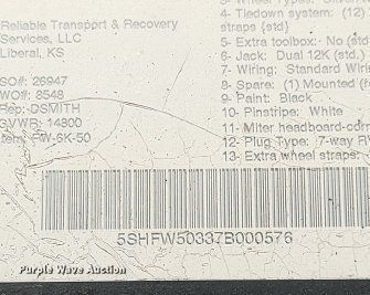 image for item DO3769 2007 Kaufman W50  car carrier