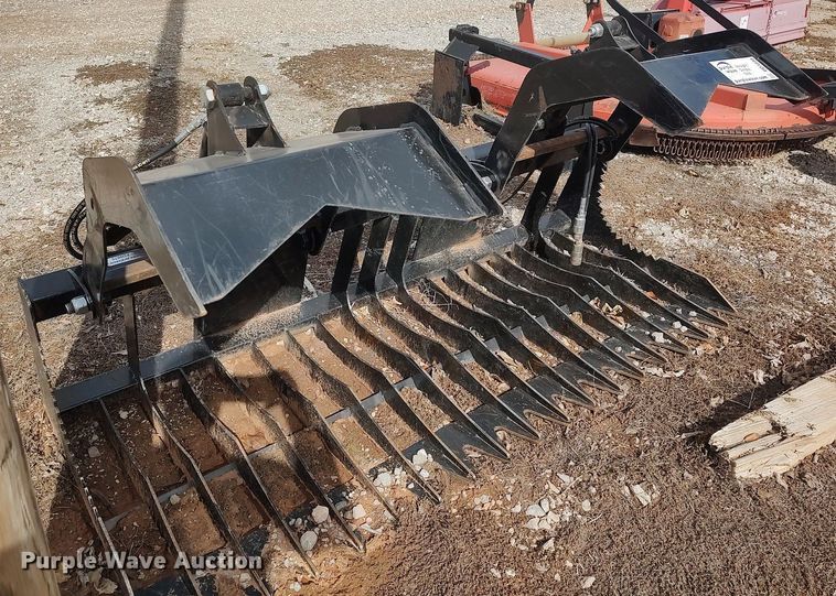 image for item DO3808 80" W skid steer rock grapple bucket