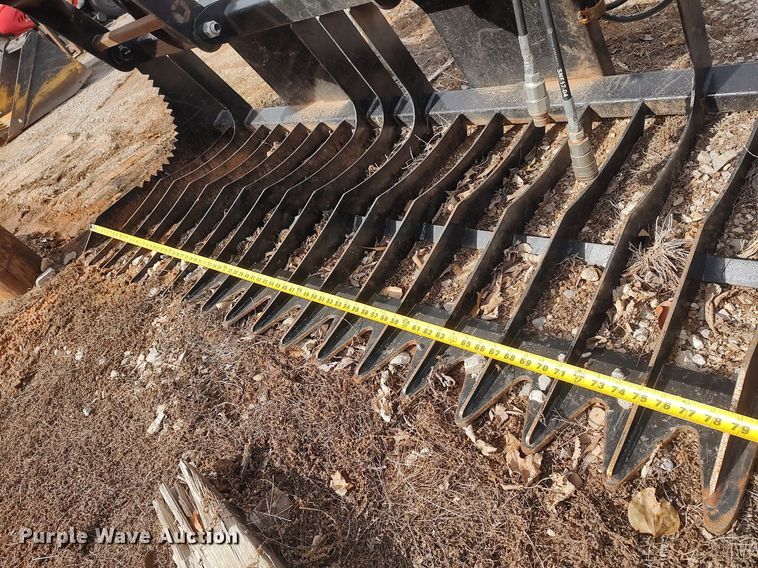 image for item DO3808 80" W skid steer rock grapple bucket