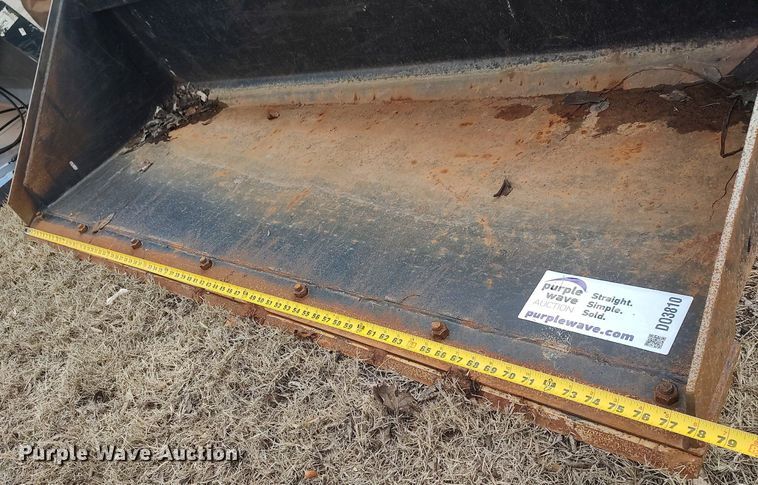 image for item DO3810 78" W skid steer bucket