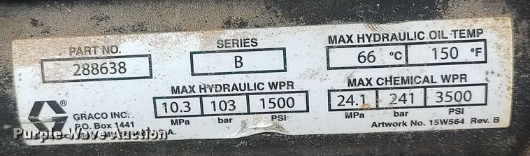 image for item DO3812 Graco  spray foam proportioner