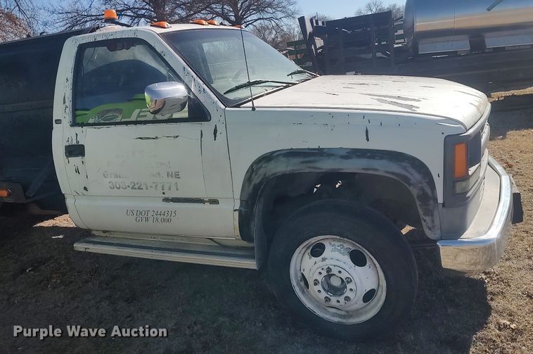 image for item DO3827 1997 Chevrolet 3500HD  tank bed pickup truck