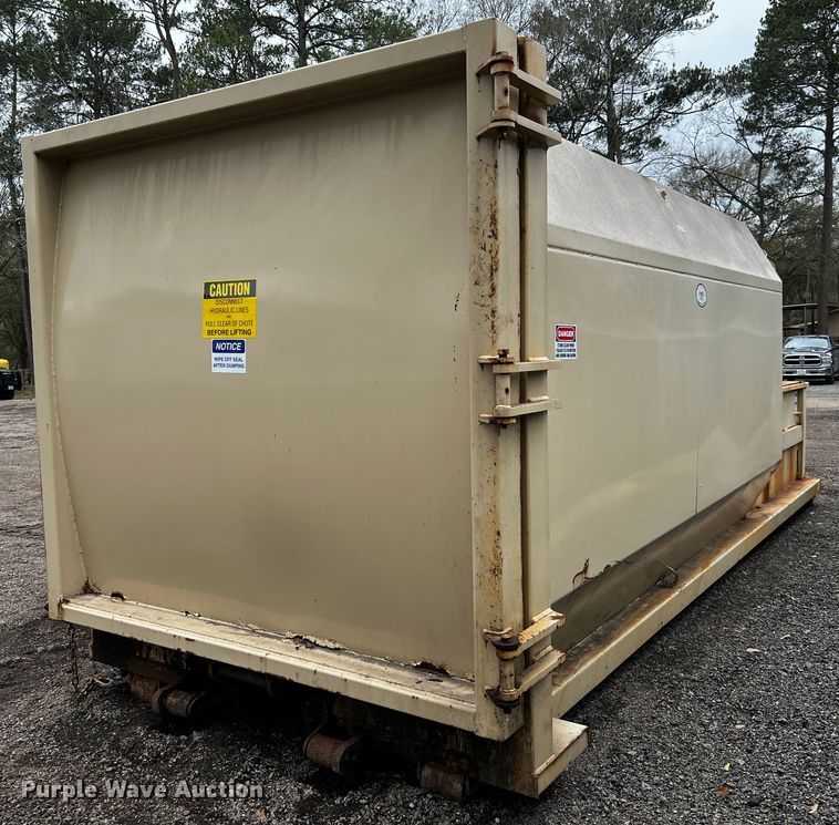 image for item DQ1974 2013 J.V. Manufacturing SCR-02-30  roll-off trash compactor