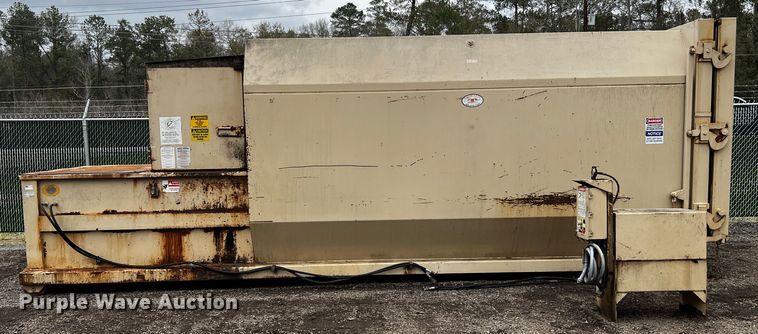 image for item DQ1974 2013 J.V. Manufacturing SCR-02-30  roll-off trash compactor