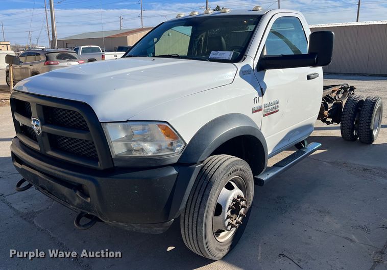 image for item DQ4926 2016 Dodge Ram 5500  truck cab and chassis