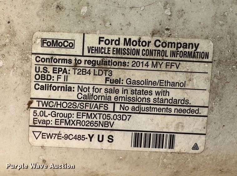 image for item DR7488 2014 Ford F150  SuperCab pickup truck