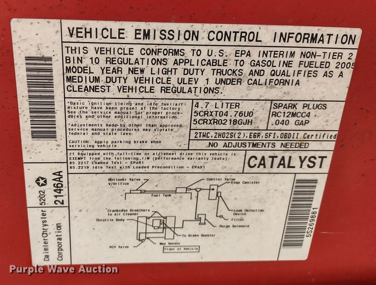 image for item DR8194 2005 Dodge Ram 1500  Quad Cab pickup truck