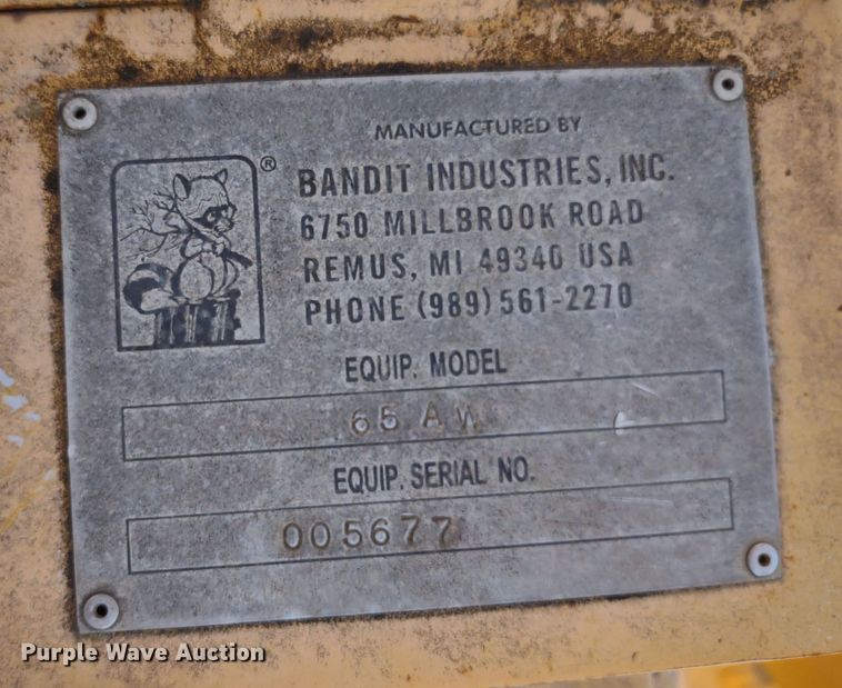 image for item DR8195 Bandit 65AW  wood chipper