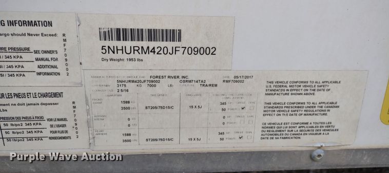 image for item DR8204 2018 Continental Cargo Rambler  enclosed cargo trailer