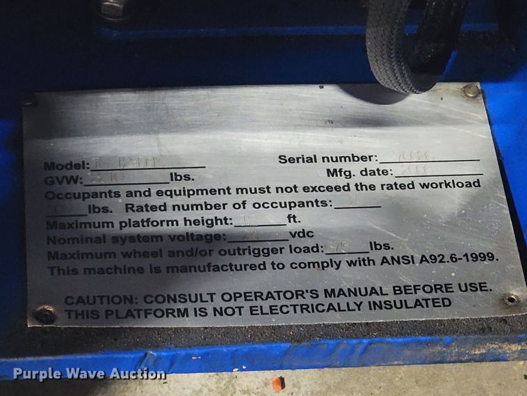 image for item HG9424 Up Right TM12  vertical lift